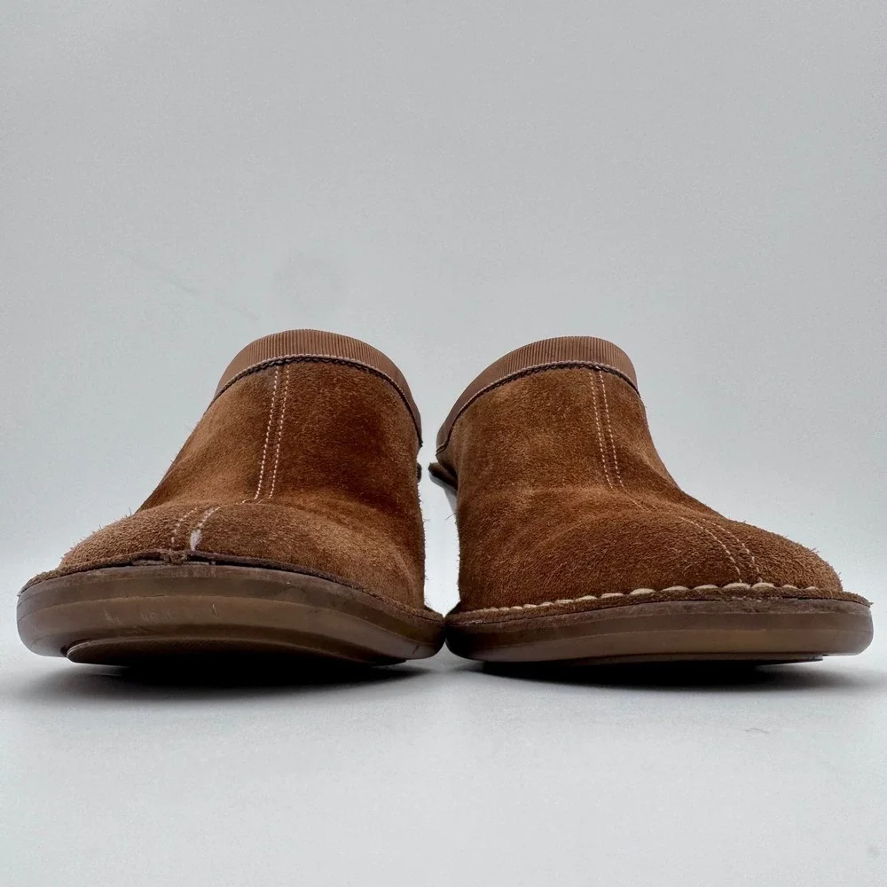 Cole Haan Womens 8B Brown Suede Wedge Mules Slip On Clogs D2017688 - Picture 5 of 9